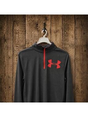 Under Armour Kid's Grey and Black Tshirt